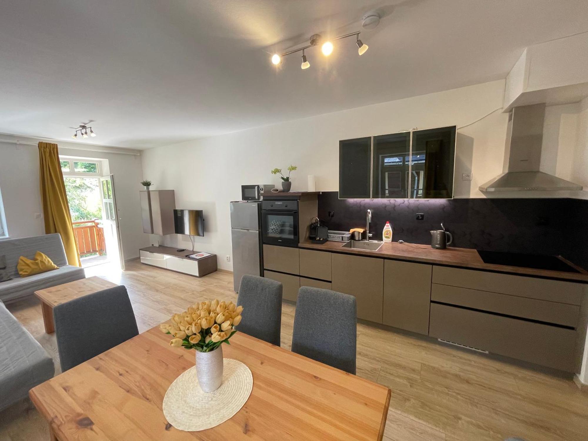 Apartman Karlova Studanka Bagian luar foto